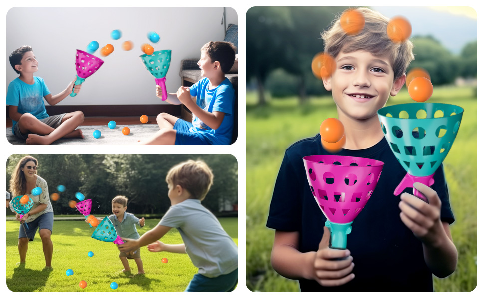 Bennol Outdoor Game Toys for Kids Boys with 20 Balls, Pop