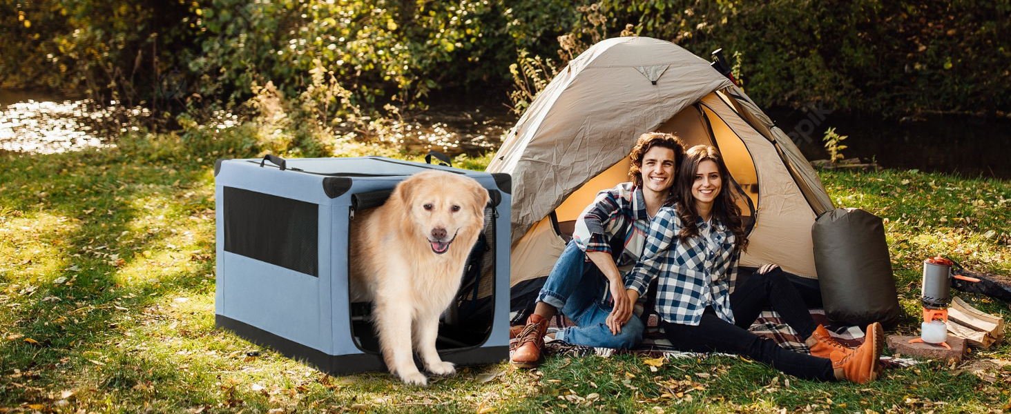 Petsfit Dog Crates for Large Dogs, Adjustable Fabric Cover by Spiral