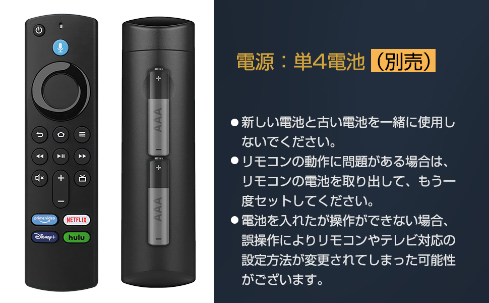 Amazon CHALAN テレビリモコン for Fire StickTelevision プリセットAPPボタン付 Fire