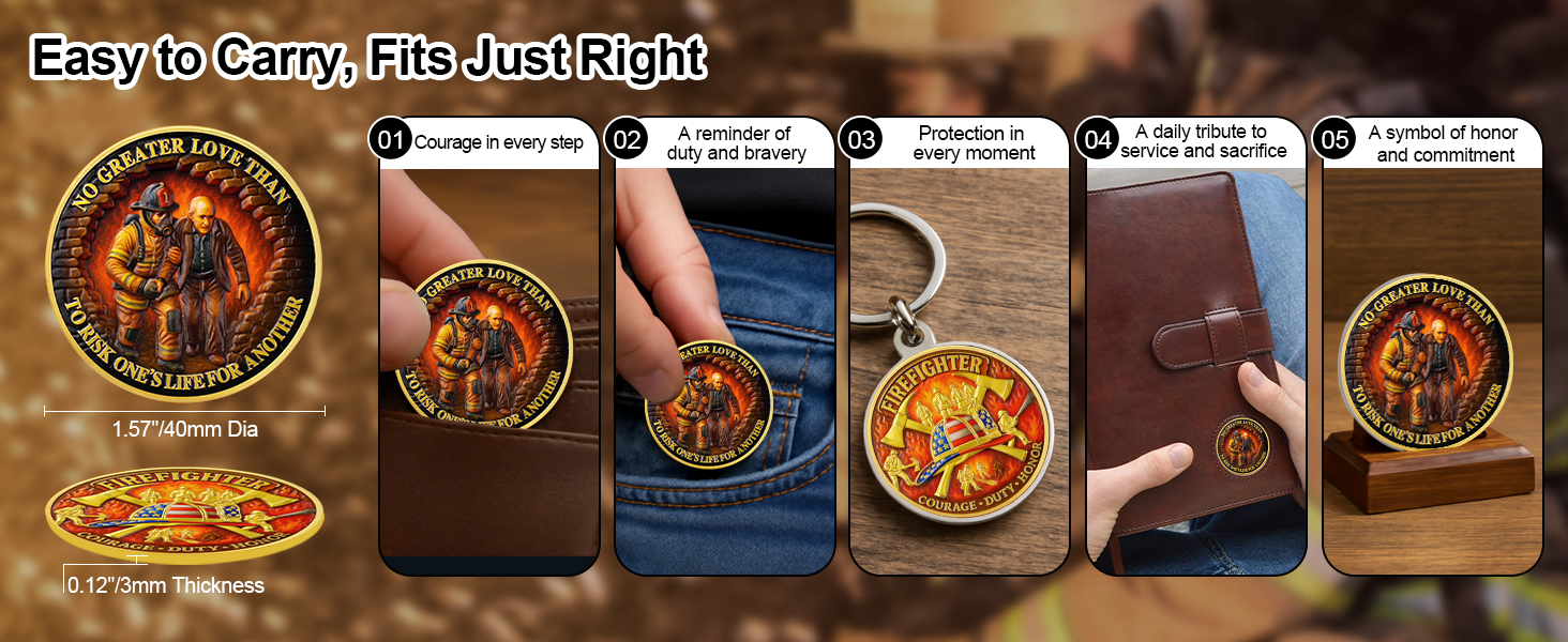 Firefighter Challenge Coin