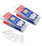 WORKPRO 200-Pack Single Razor Edge Blades, Industrial Scraper Razor Blades, High Carbon Steel One...