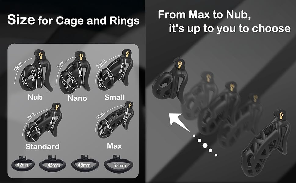 Size for cage and rings