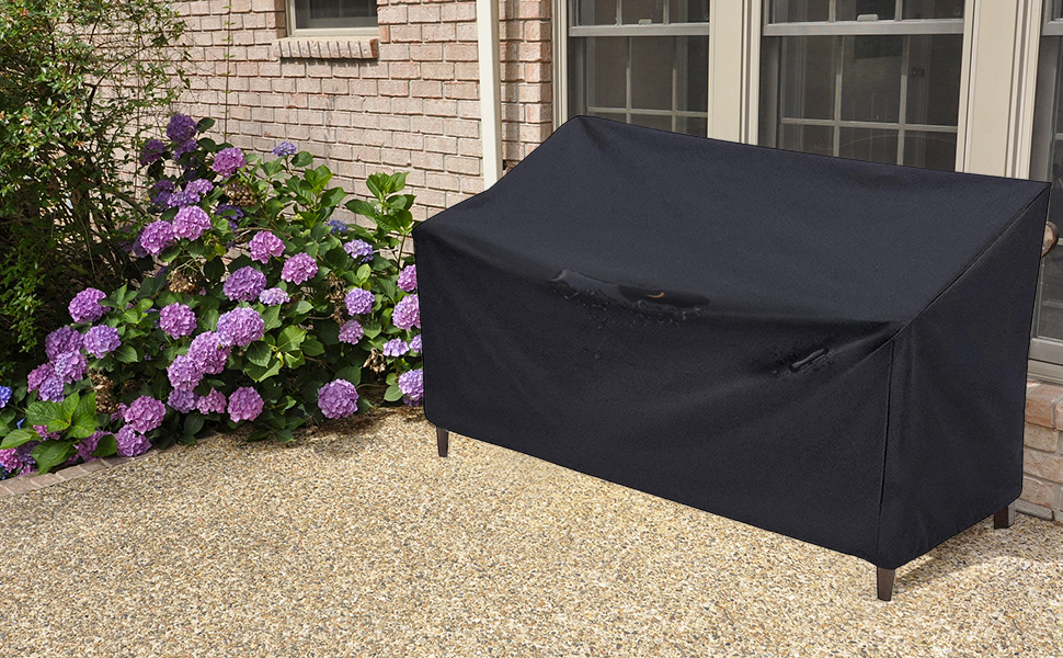 Onlyme Garden Furniture Cover, 4 Seater Garden Bench Covers for Outdoor