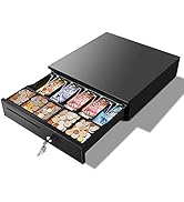 MUNBYN Cash Drawer, Cash Register drawer for Point of Sale (POS) System with Removable Coin Tray,...