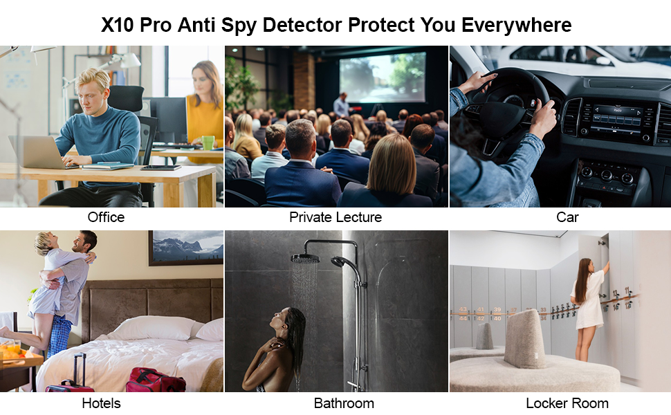 X10 Pro Camera Detector, Accurate Anti Spy Bug Rf Detector Hidden