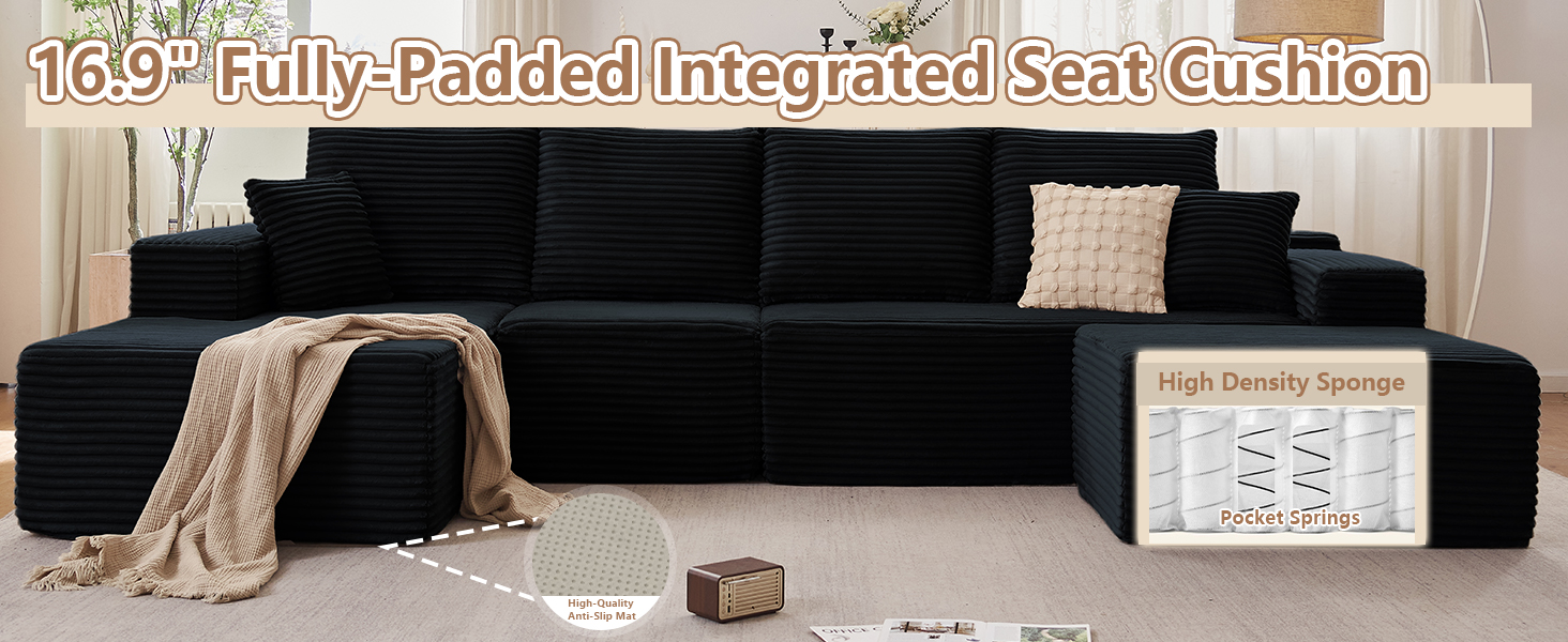 U-Shaped Sofa for Living Room