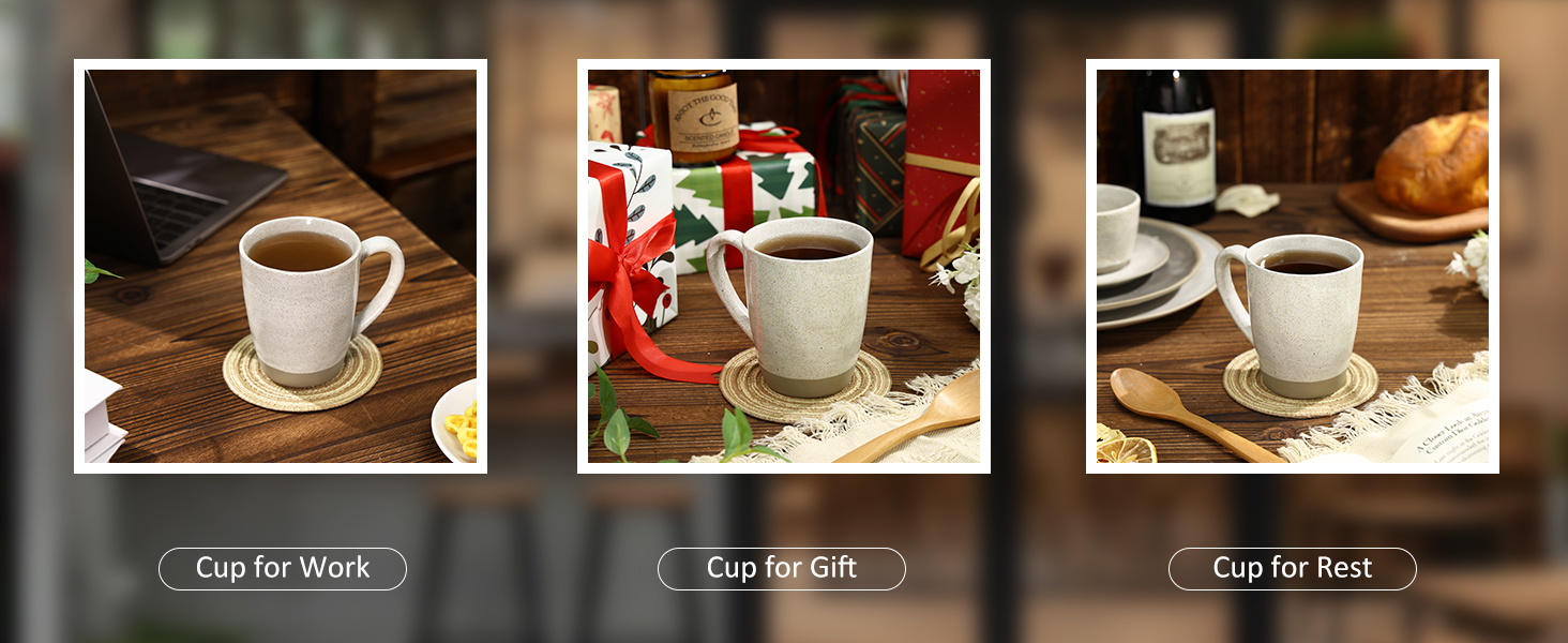 Yedio 12 oz Ceramic Coffee Mugs