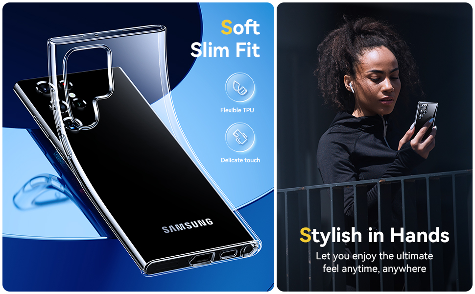 samsung galaxy s22u case clear