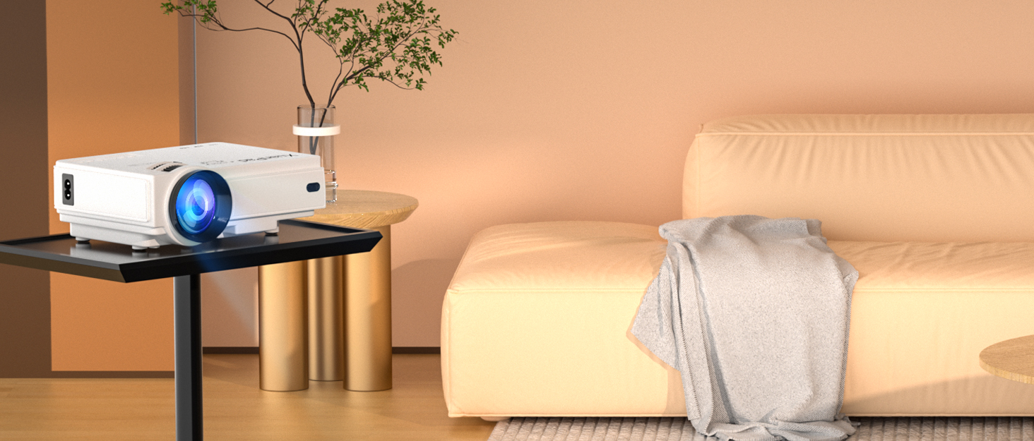 XuanPad Projector, 2023 Upgraded Mini Projector, Portable Video