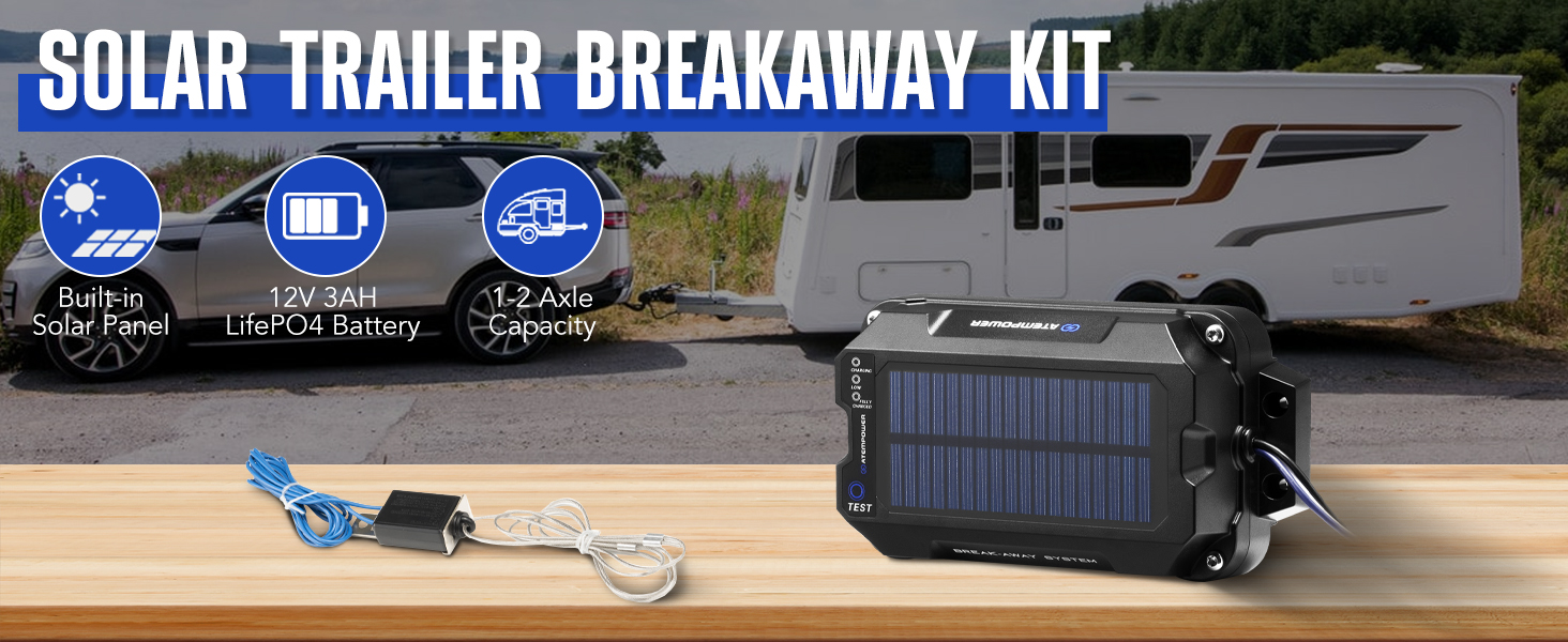 solar trailer breakaway kit