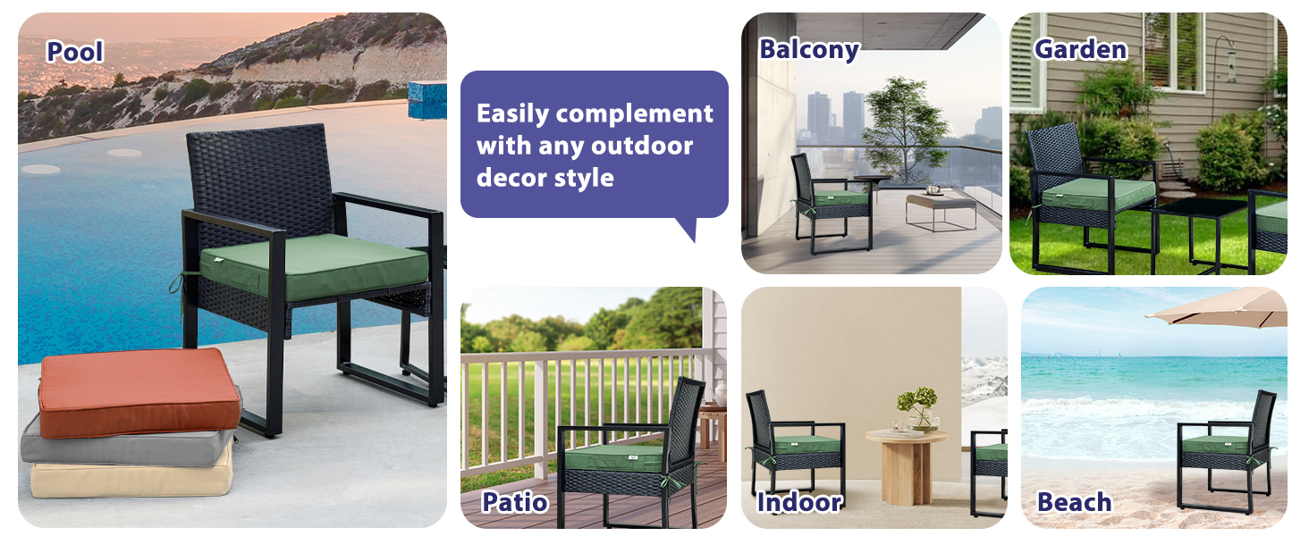 outdoor wicker chair cushions