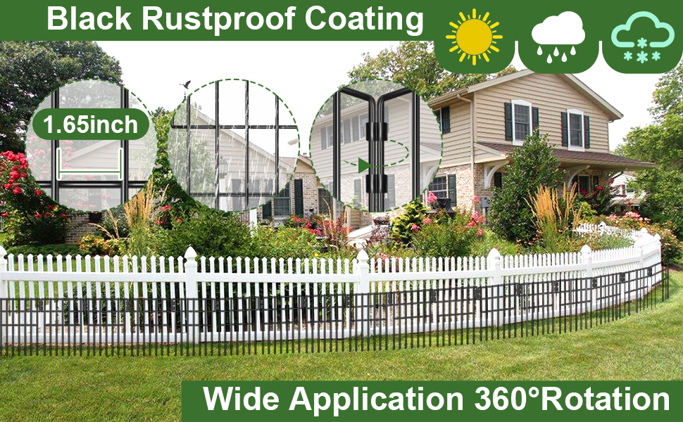 nuyikaso 10 Pack Animal Barrier Fence 10.83 Ft(L) X 17