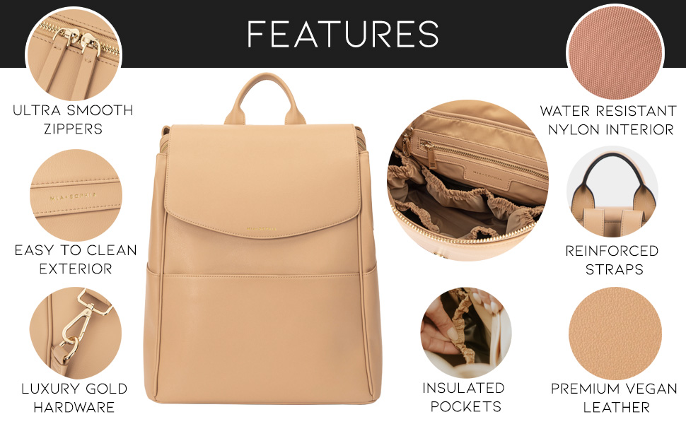 Features of Diaper Bag by Mia + Sophia