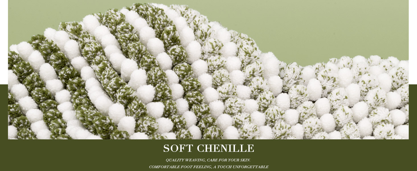 soft chenille bath rug