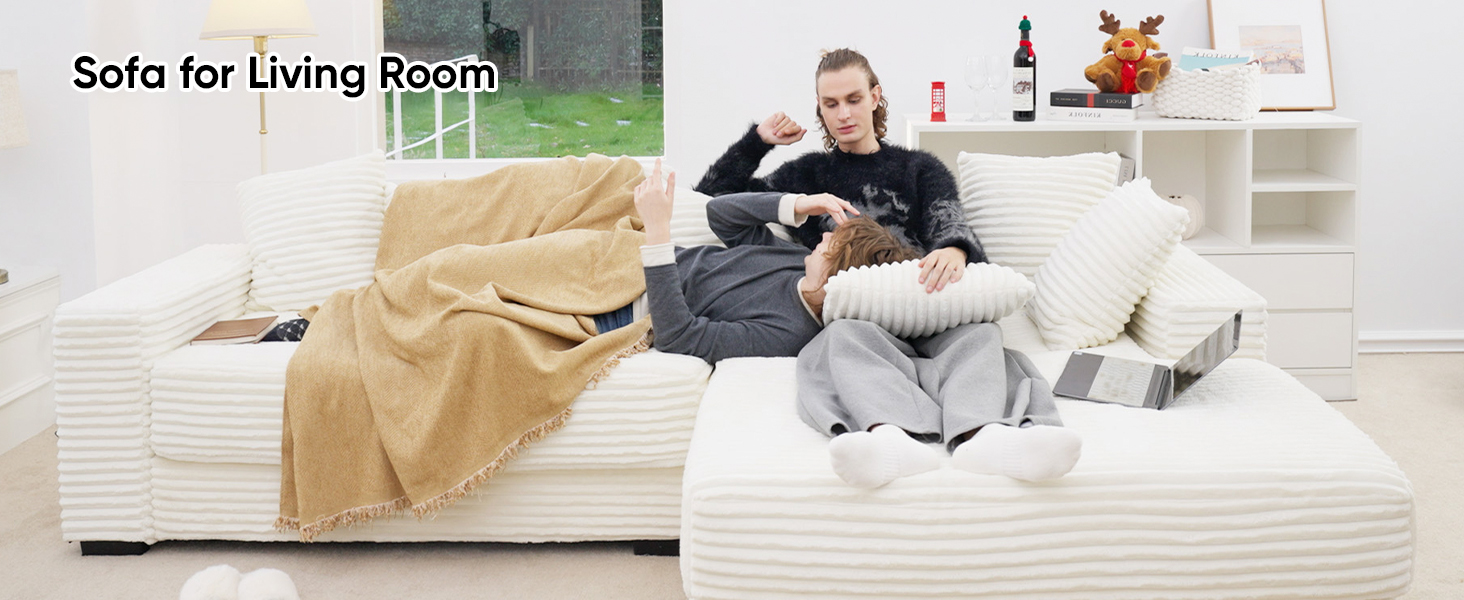 Luxanimarion 111‘’ Cloud Sectional Couch