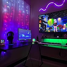 rgb gaming computer desk