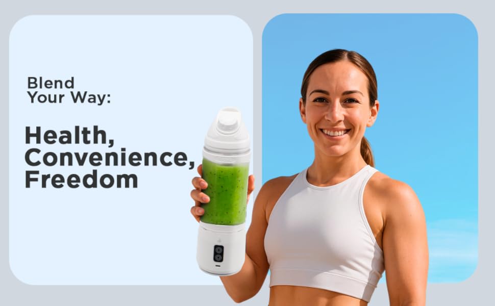 usb blender portable, rechargeable smoothie blender, mini travel blender