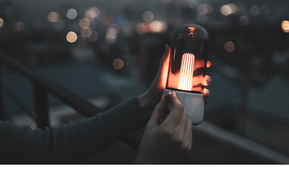 mooas Retro Wireless Speaker Nightlight, Nightlight Speaker