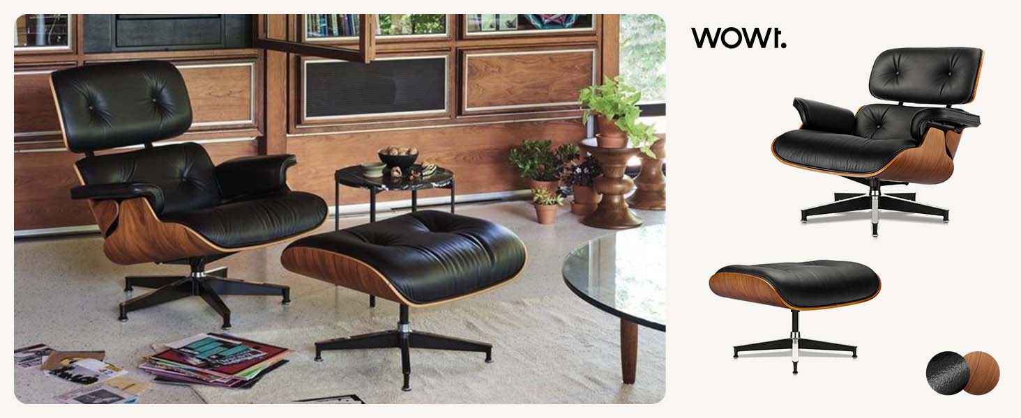 walnut lounge chair