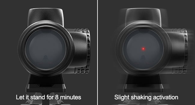 Feyachi V90 2 MOA Red Dot Sight Shake Awake Red Dot Scope Waterproof Rifle Scope