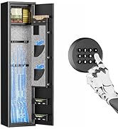 Superday 3-5 Rifle Gun Safe, Quick Access Large Gun Safe for Rifles and pistols with Keyboard Loc...