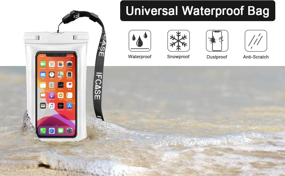 Universal Waterproof Phone Dry Bag Pouch Case for iPhone 12 Pro Max 11 XS XR 6 7 8 SE 2020