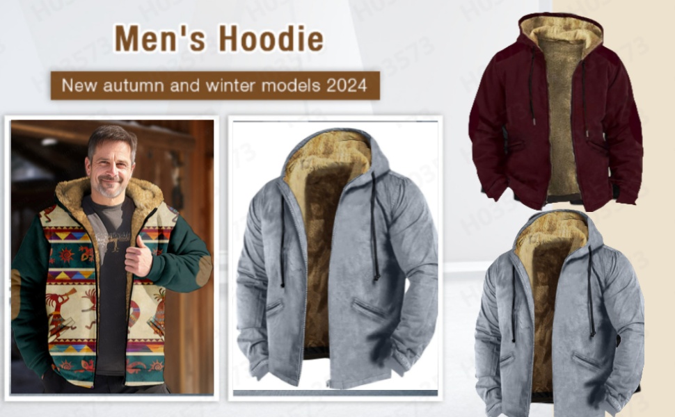 Gefütterte und verdickte Herrenjacke