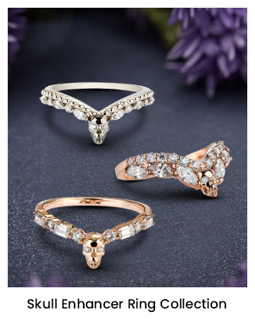 Skull Ring Enhancer for Engagement Rings