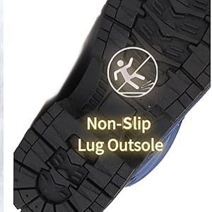 Anti-slip design against all outdoor conditions experienced during autumn and winter.