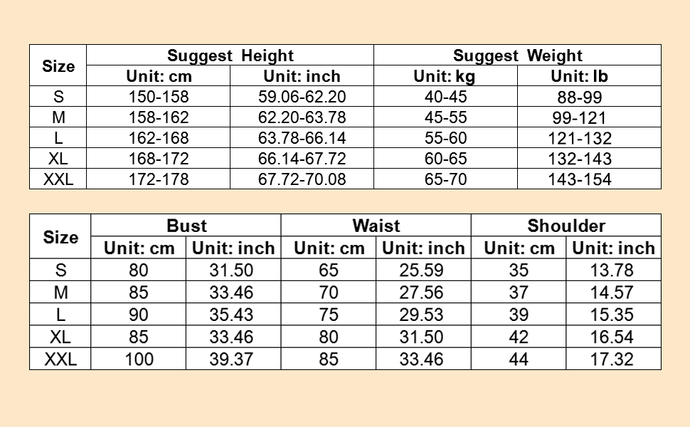 Please check size chart