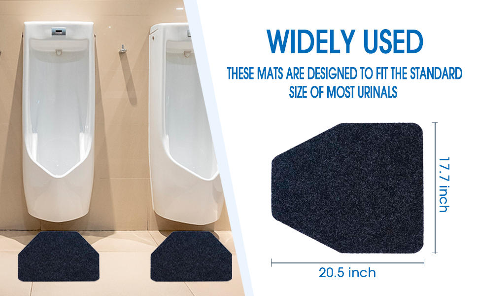 Urinal Mats Commercial Non Slip Anti Splash Floor Urinal Pads for Men Restroom