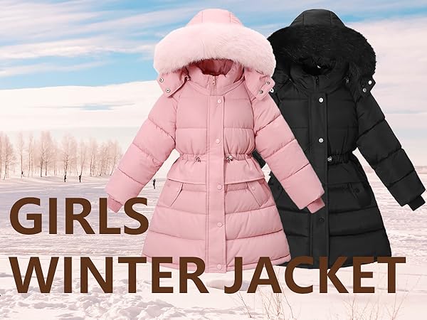 Amazon.com: Podgina Girls Pink Puffer Jacket Size 14 13