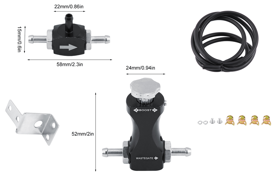 Three Way Bleed Valve Manual Boost Controller Kit with