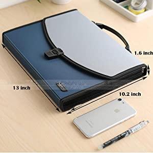 expanding file folder document organizer file certificate letter A4 size paper note holder case
