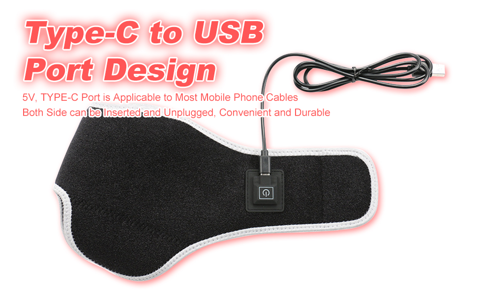 Heated Ankles Wrap Foot Heating Pad for Achilles Tendonitis