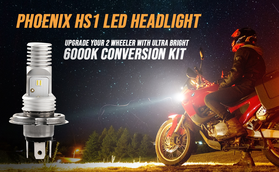 PHOENIX HS1 LED Headlight Bulbs 10W Ultra Bright Conversion Kit 6000K