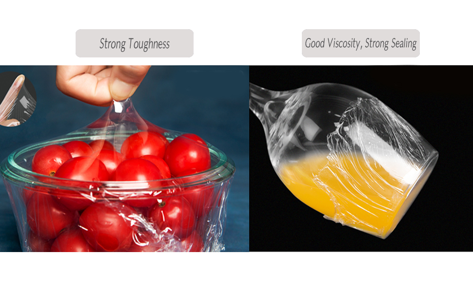 HULPPRE Cling Film,HealthFriendly Food Wrap Roll with Slide Cutter,Food Storage Container,Keep