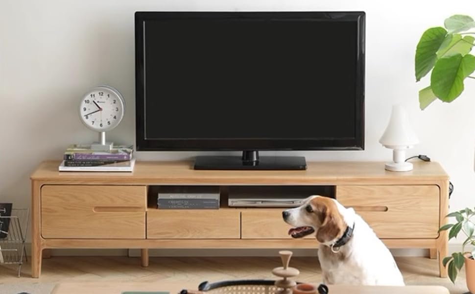 Amazon｜【32-65V型推奨】JETOGIDOO テレビ台 北米産オーク無垢
