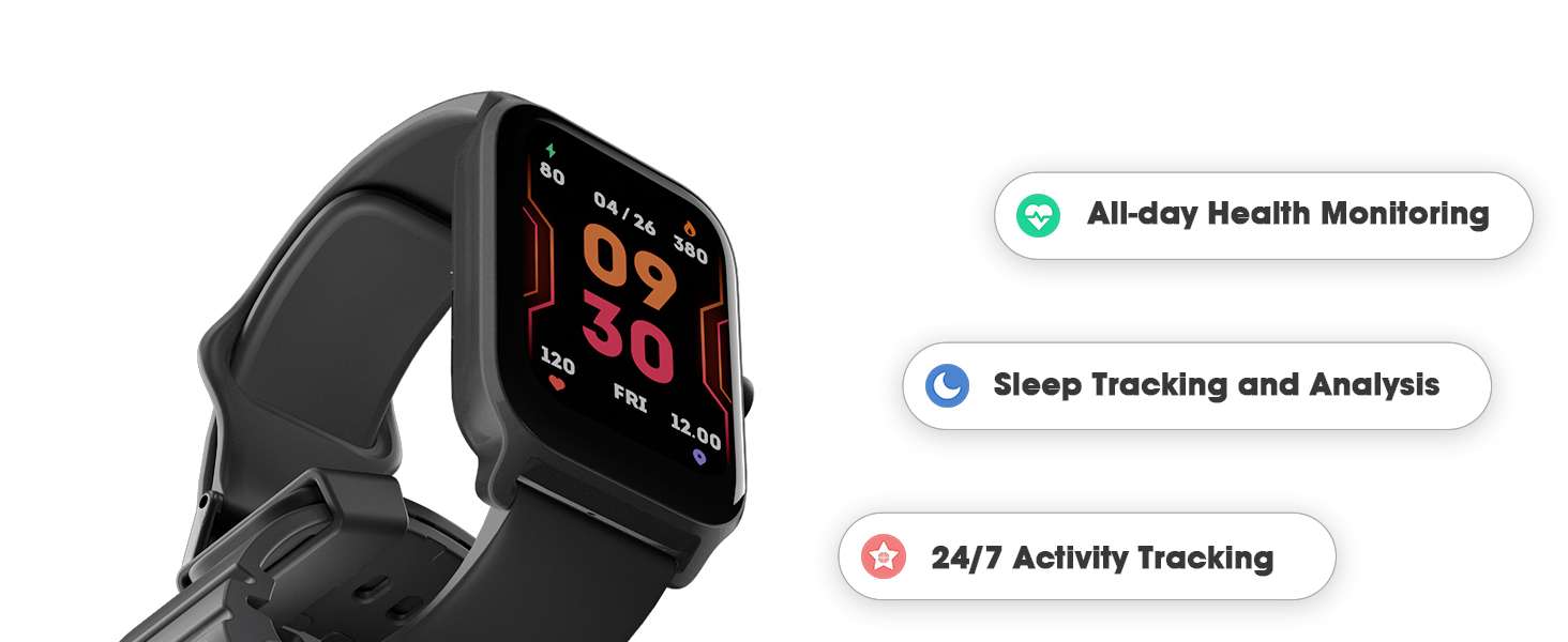 TOOBUR Smart Watch for Women Men Alexa Builtin, 1.8
