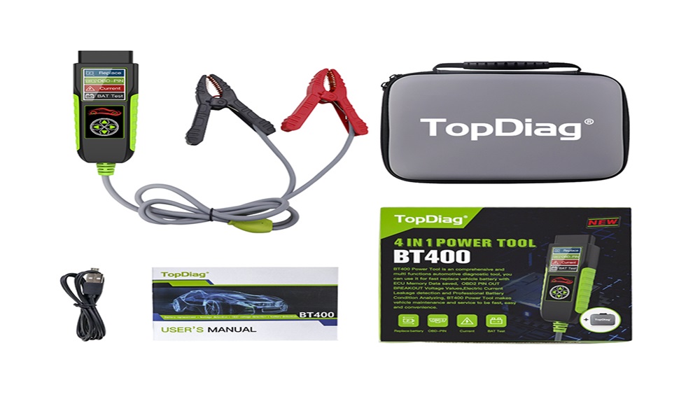 أداة TopDiag BT400 لكشف تسرب التيار الكهربائي في السيارات