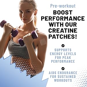 key features for pre workout creatine patches