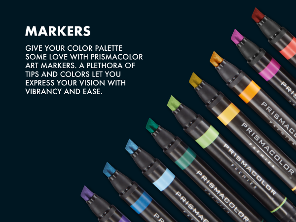 markers colorful palette assortment art assortment chisel dual thin thick tips vibrant adult color