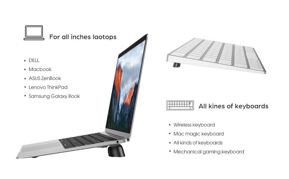 nediea Laptop Risers for Desk, Mini Laptop Cooling Stand