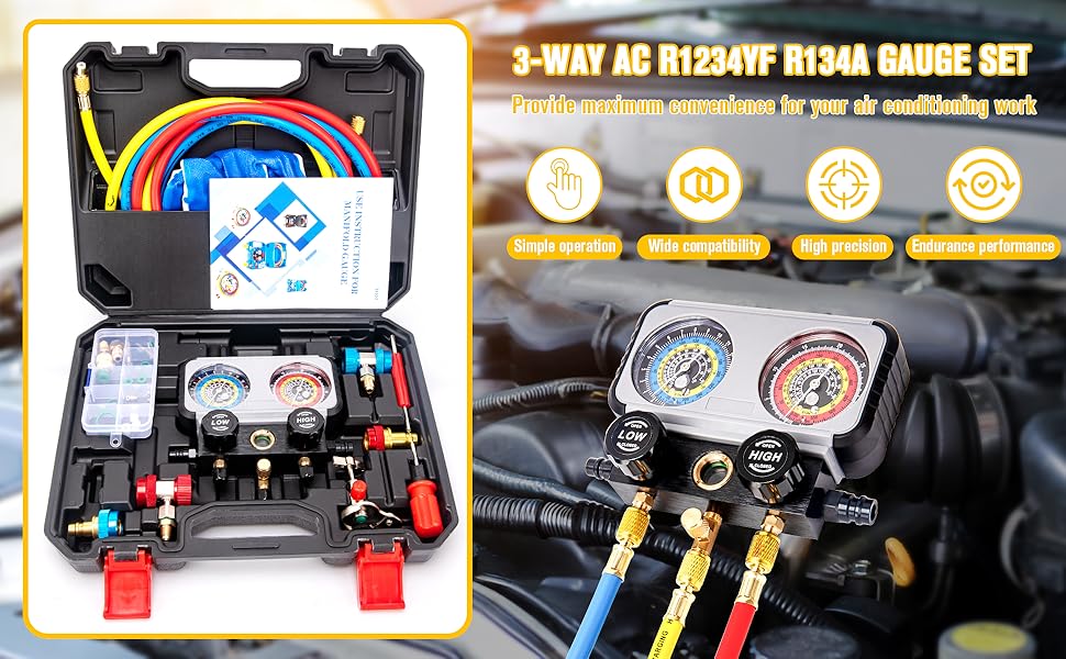 r1234yf gauge set