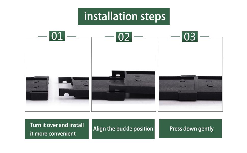 Installation steps of return track of golf putter trainer