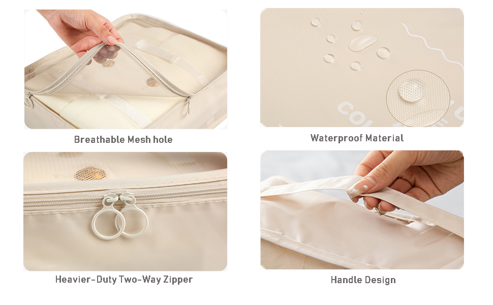 Breathable Mesh Waterproof Two-way Zipper Handle