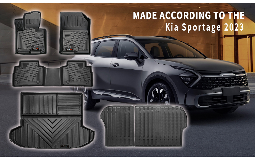 Jdeymat Tapis de sol sur mesure pour Kia Sportage 2023 et 2024 Tapis de protection en