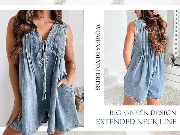 Amazon.com: utcoco Womens Summer Casual Sleeveless Denim