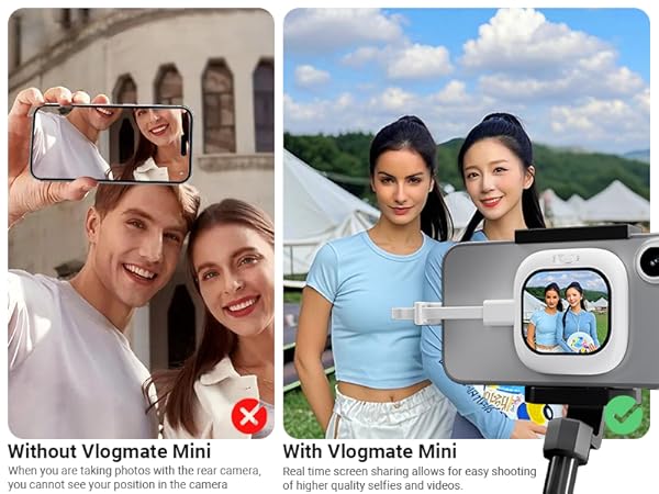自撮りモニター Founist Vlogmate Mini Amazon.com: Founist Vlogmate Mini Phone Vlog Selfie Monitor