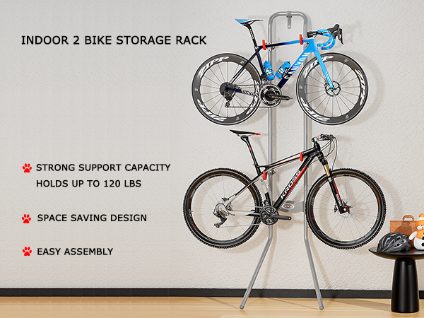 CXWXC 2 Bike Storage Rack (Max. 120LBS) - Gravity Wall Bike